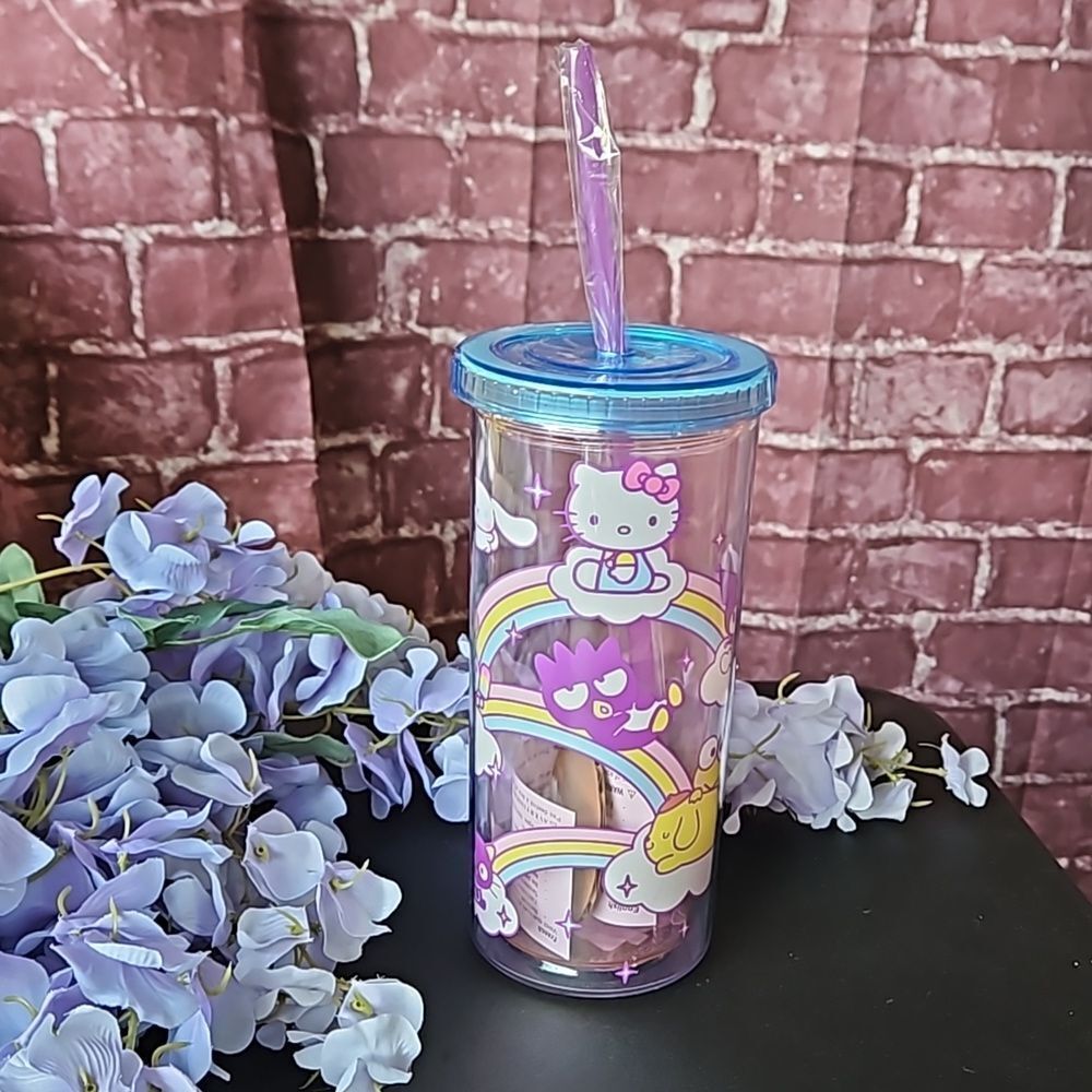 Sanrio Hello Kitty & Friends 20oz Travel Tumbler w/Straw NWT